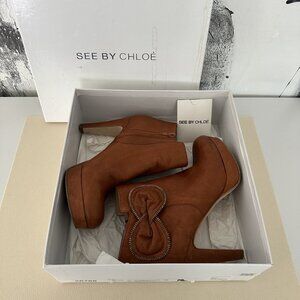 See By Chloe Tan Bow Heel